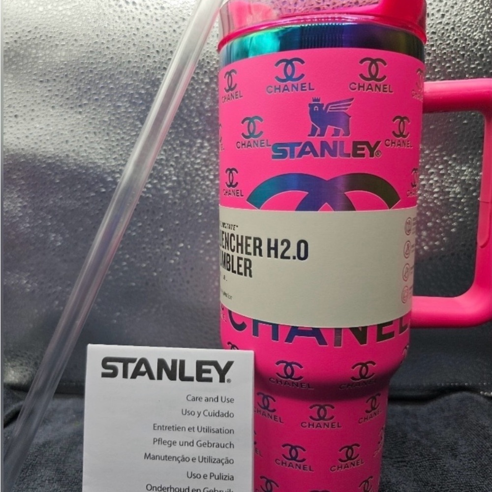 Custom Stanley Pink Travel Mug 40oz - Picture 3 of 9